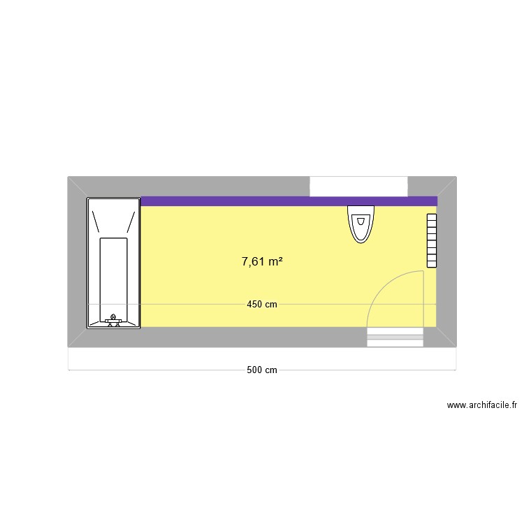 salle de bain. Plan de 0 pièce et 0 m2
