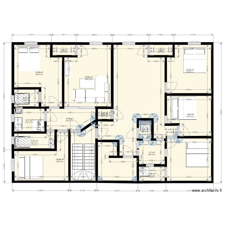 plan etage plan . Plan de 0 pièce et 0 m2