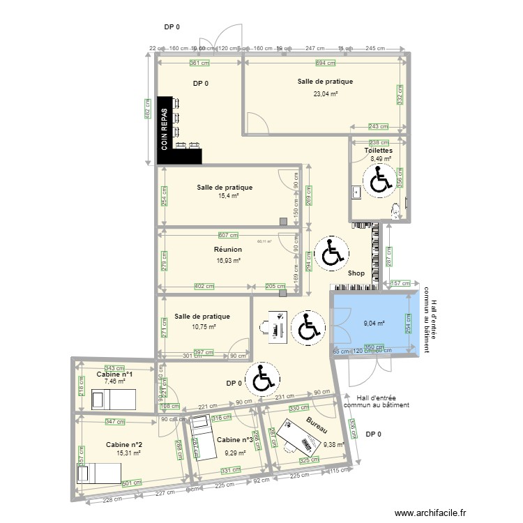 MA BEAUTE CONCEPT FORMATION après travaux test 2. Plan de 0 pièce et 0 m2 MA BEAUTE CONCEPT FORMATION après travaux test 2. Plan de 0 pièce et 0 m2