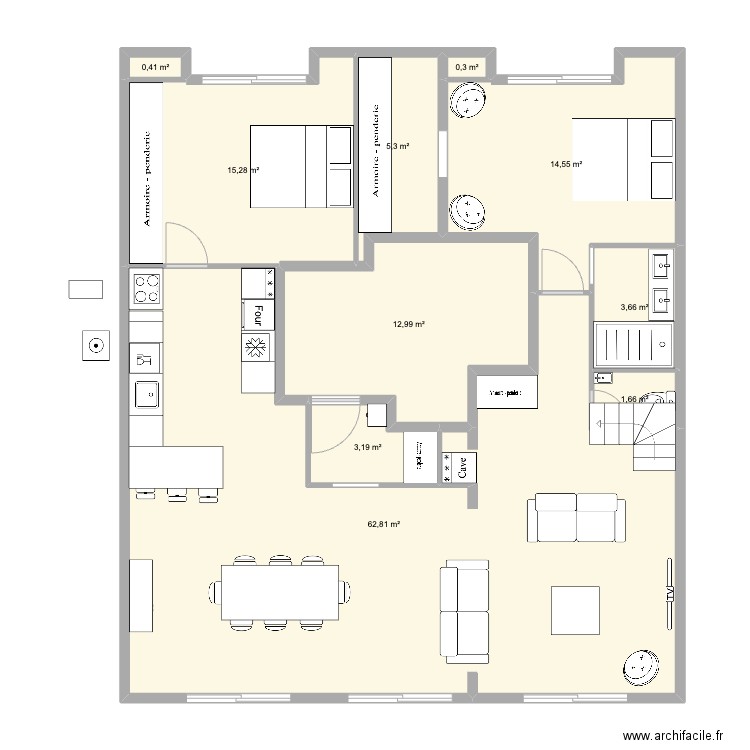 de gaulle Pornichet v4. Plan de 0 pièce et 0 m2