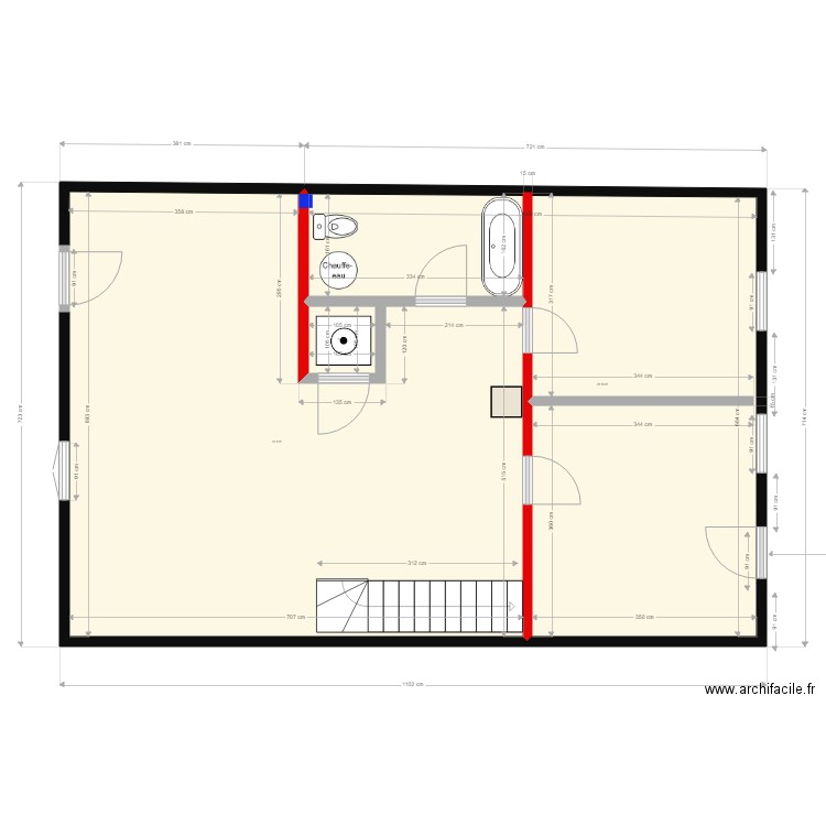 2eme escalier. Plan de 0 pièce et 0 m2