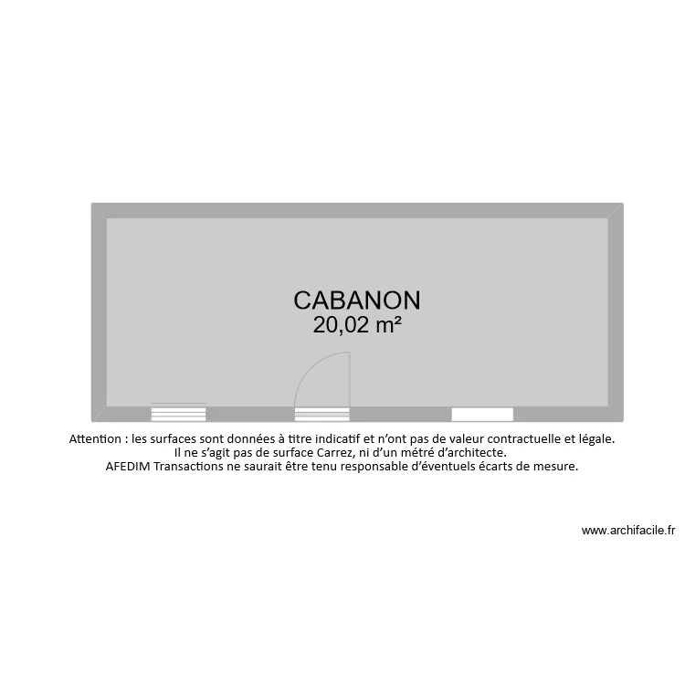 BI8540 CABANON . Plan de 