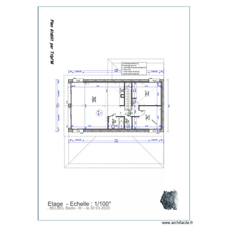 plan etage badis. Plan de 
