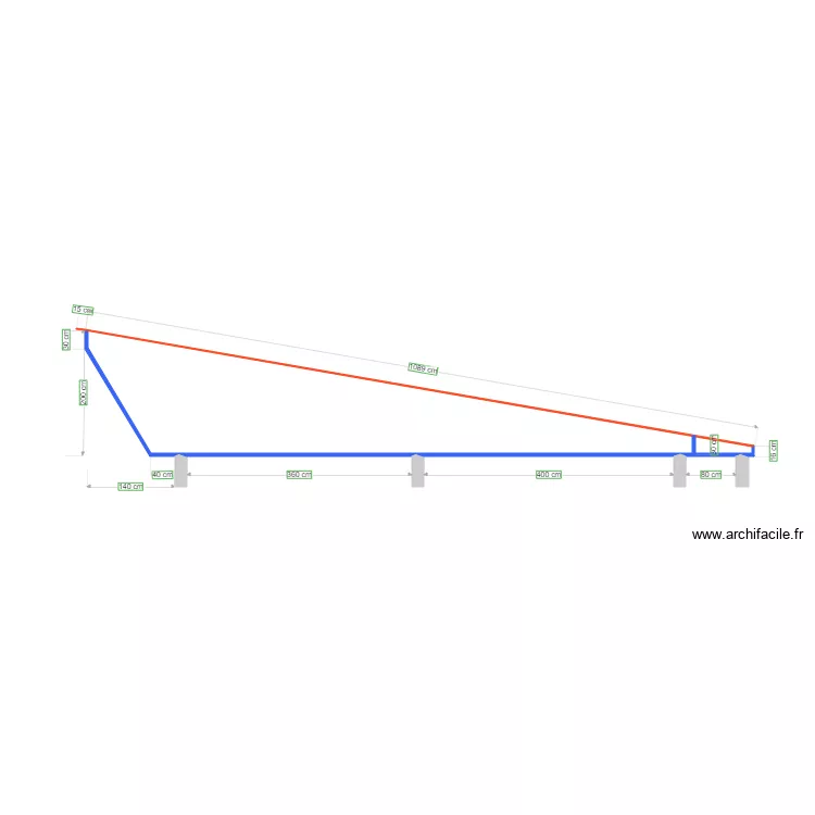 Toit villa 2. Plan de 