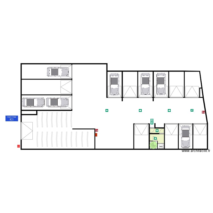 Cap timone garage sous sol . Plan de 0 pièce et 0 m2