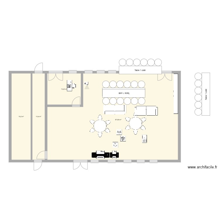 salle de sprof cdi bis. Plan de 0 pièce et 0 m2