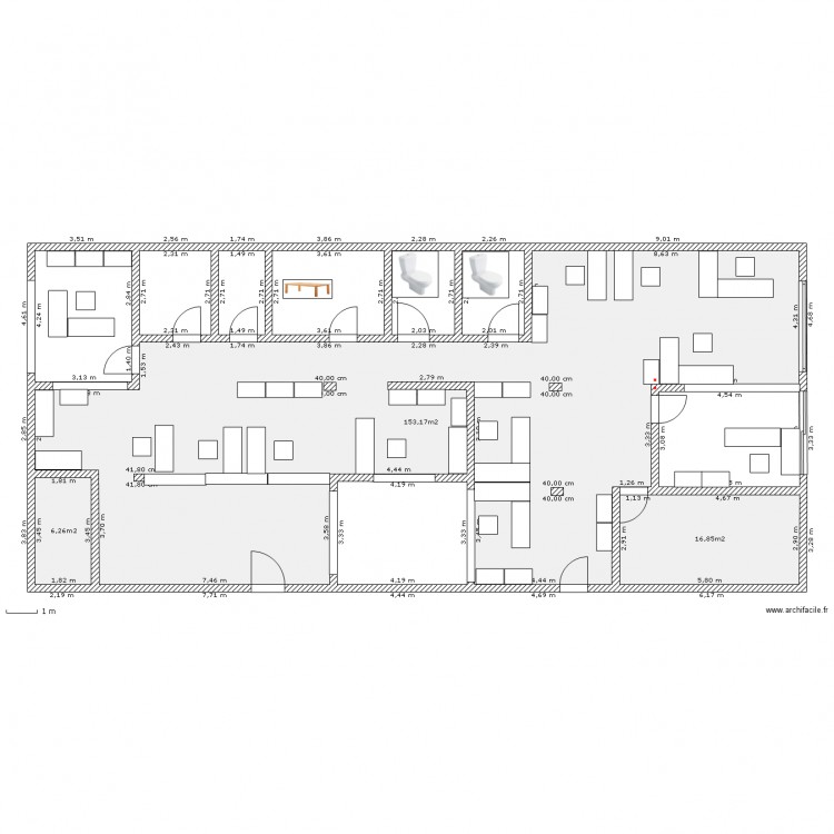 BUREAU peche pas de cloison. Plan de 0 pièce et 0 m2