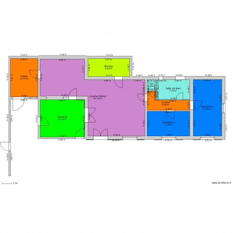 marie7. Plan de 0 pièce et 0 m2