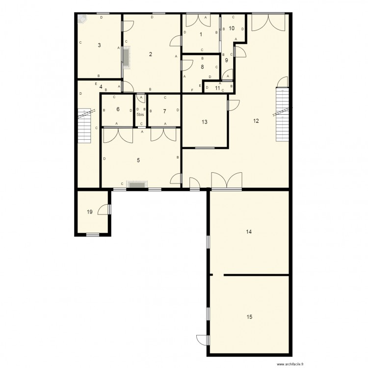 174258 Succession MAUGUET Plomb. Plan de 0 pièce et 0 m2