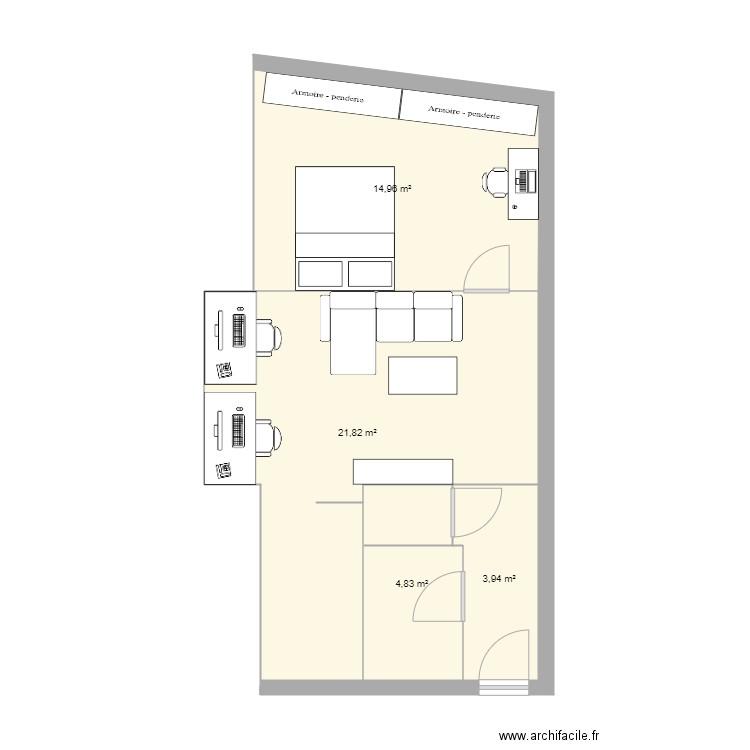 appart bonnes mesures. Plan de 0 pièce et 0 m2