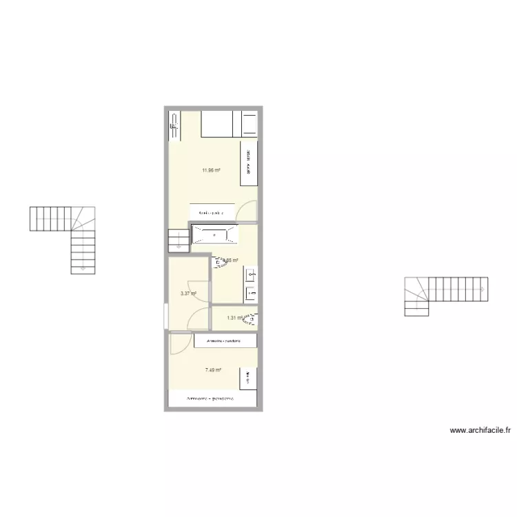 loft chambre andrea dressing 5. Plan de 