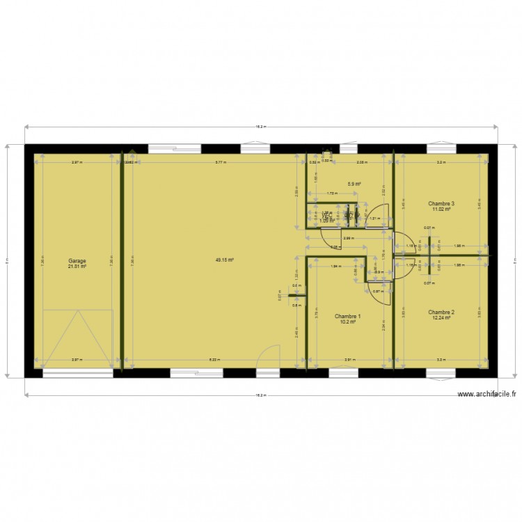 CREAMANDE 3 90 modifié. Plan de 0 pièce et 0 m2