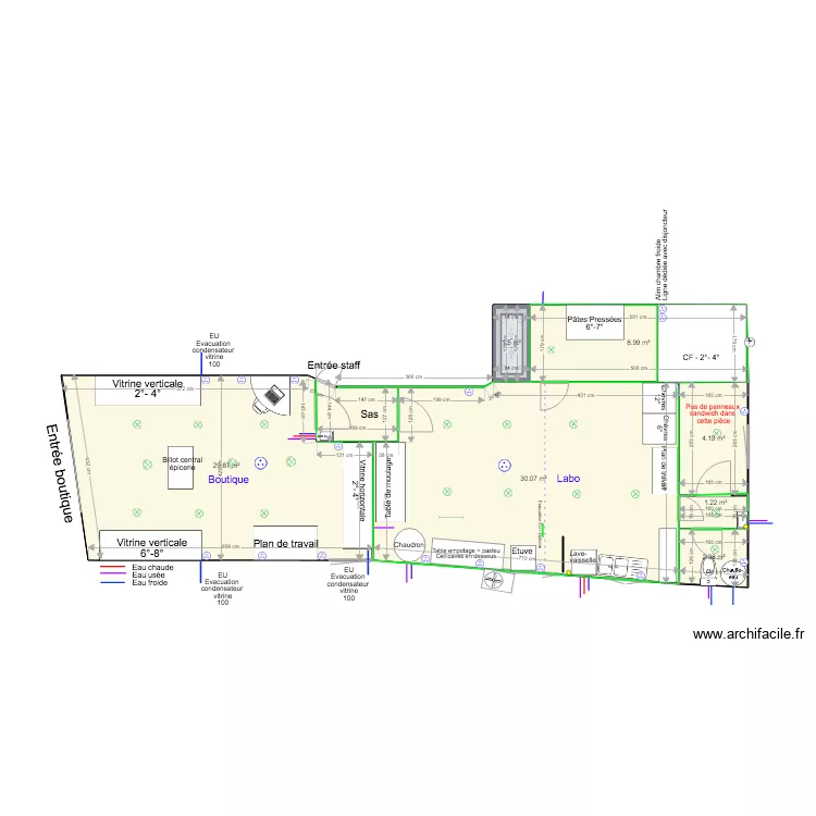 Plan piscine 10  Panneaux sandwich. Plan de 