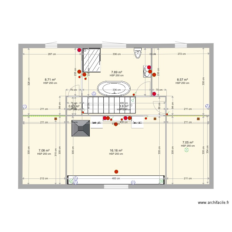 elec Plan tactac mezzanine modifié . Plan de 0 pièce et 0 m2