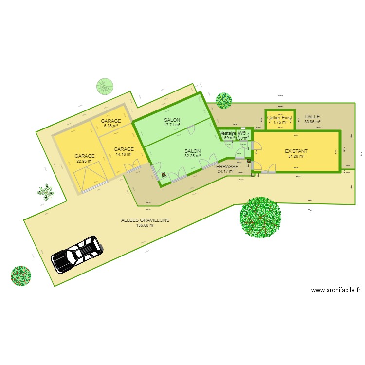 PLAN DESSINATEUR plan de masse 6. Plan de 0 pièce et 0 m2