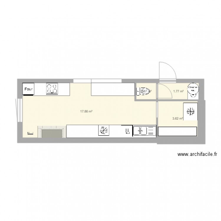 cuisine grange. Plan de 0 pièce et 0 m2