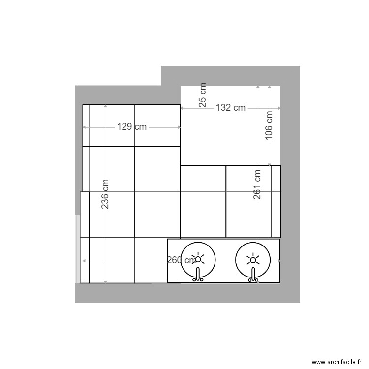 sdb haut. Plan de 0 pièce et 0 m2