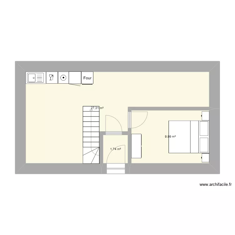 Gite 2 - RDC - CH. Plan de 