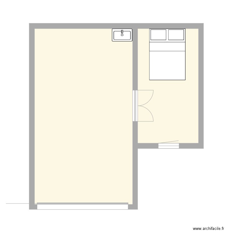 garage x de vie actuel. Plan de 0 pièce et 0 m2