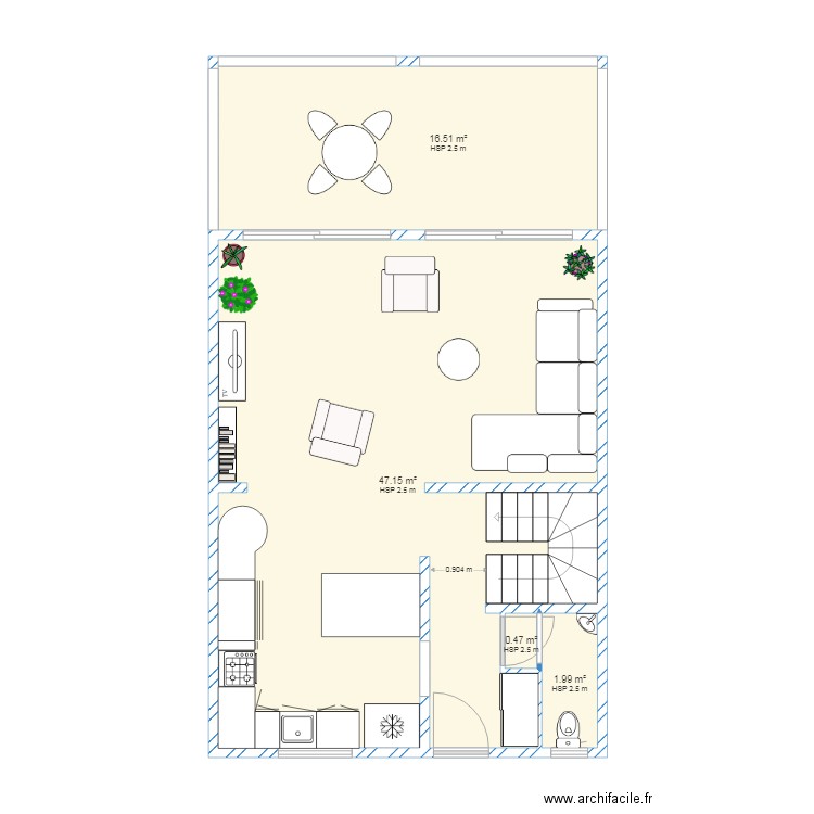 rdc géraldine. Plan de 0 pièce et 0 m2