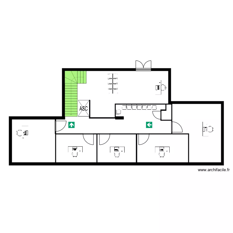 Centre Mirabeau etage 2. Plan de 