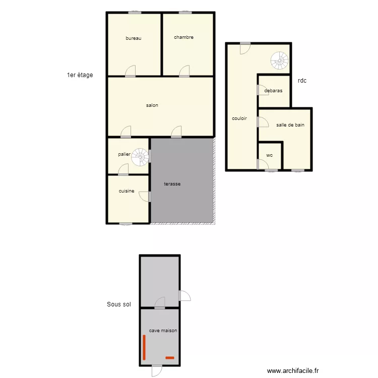 424 maison. Plan de 