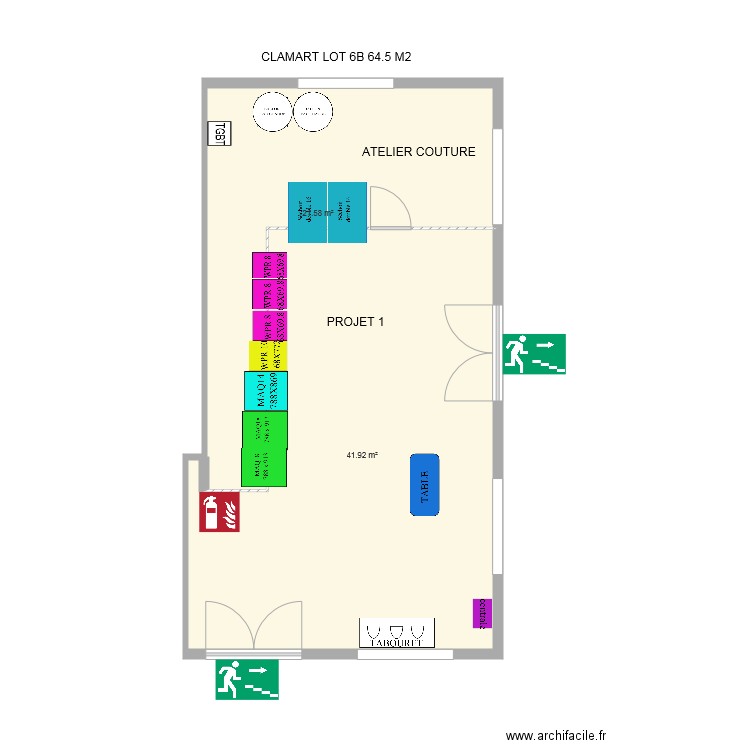 PROJET LAVERIE MINDAS CLAMART 1. Plan de 0 pièce et 0 m2