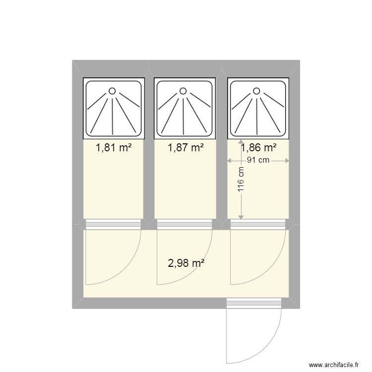 SDB TEMPO    PROJET 3. Plan de 0 pièce et 0 m2