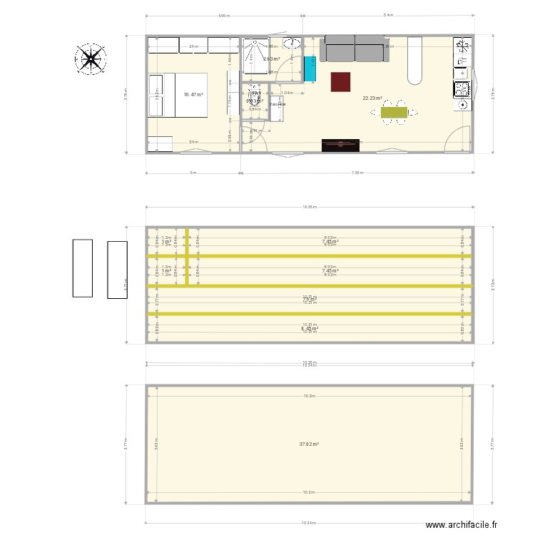 Maison bois Dany Stef. Plan de 0 pièce et 0 m2
