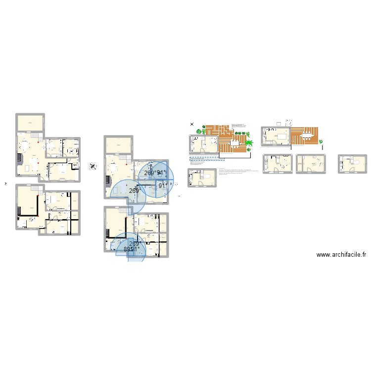 PESSACcuisine. Plan de 29 pièces et 534 m2