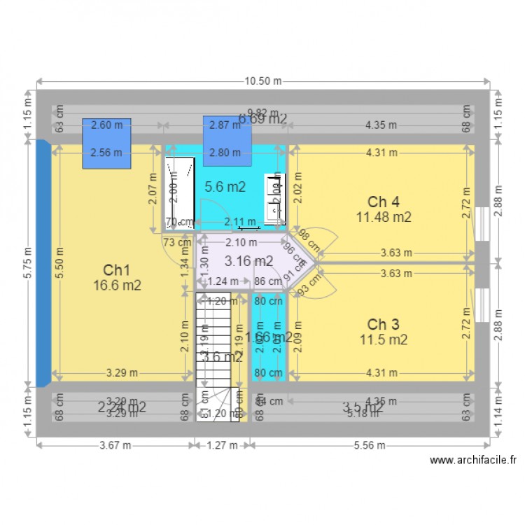 BOUILLET RDC. Plan de 0 pièce et 0 m2