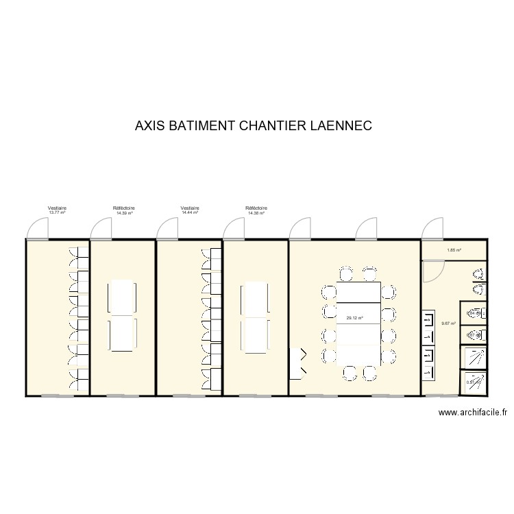 AXIS BATIMENT CHANTIER LAENNEC. Plan de 0 pièce et 0 m2