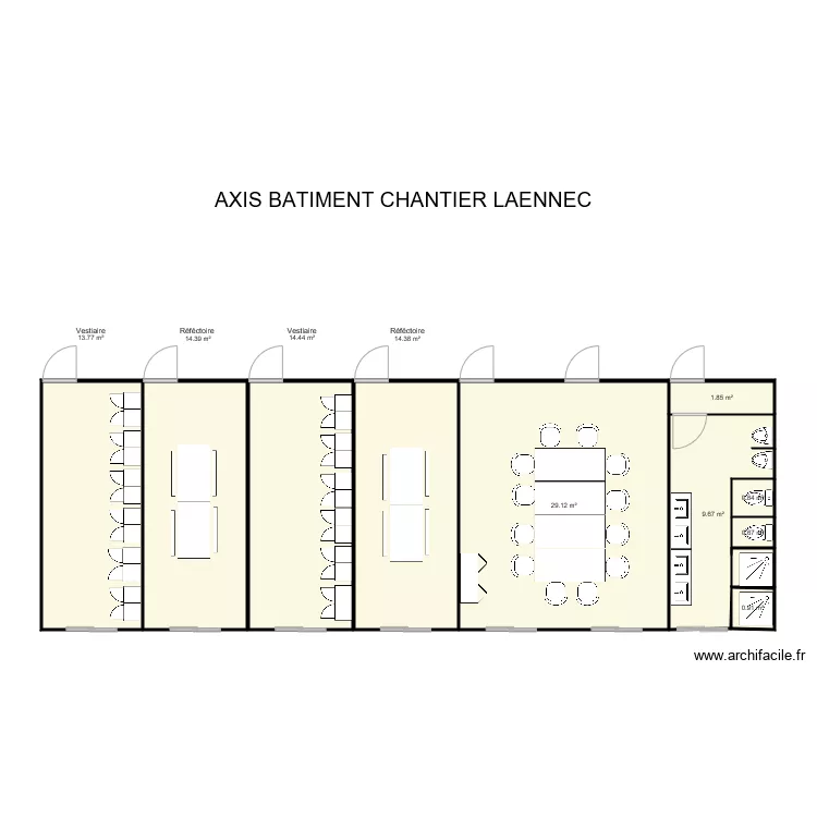 AXIS BATIMENT CHANTIER LAENNEC. Plan de 