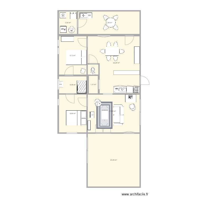 datchadeux. Plan de 0 pièce et 0 m2