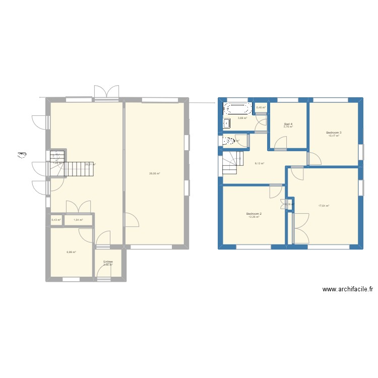 14 Cocktail - kitchen en long. Plan de 0 pièce et 0 m2
