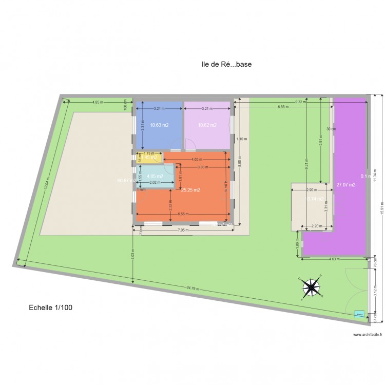 Plan Ile de Ré base . Plan de 0 pièce et 0 m2