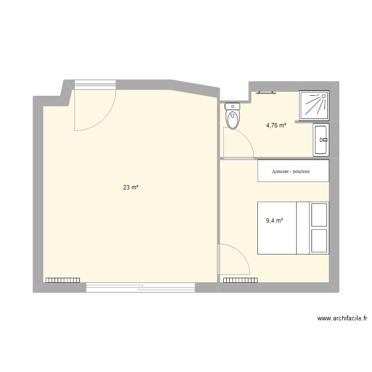 appart Marie & Nathan. Plan de 0 pièce et 0 m2