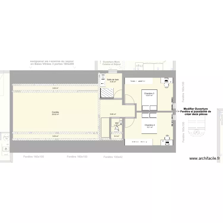 HERBISSE 10700 meubl&eacute;. Plan de 