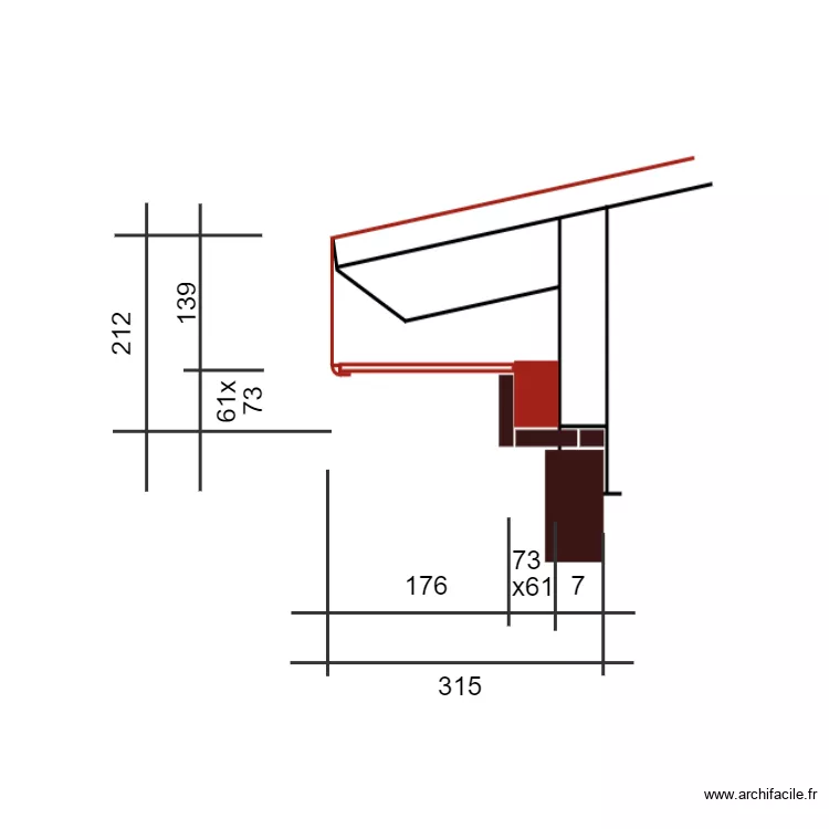 COUPE VERANDA 1. Plan de 