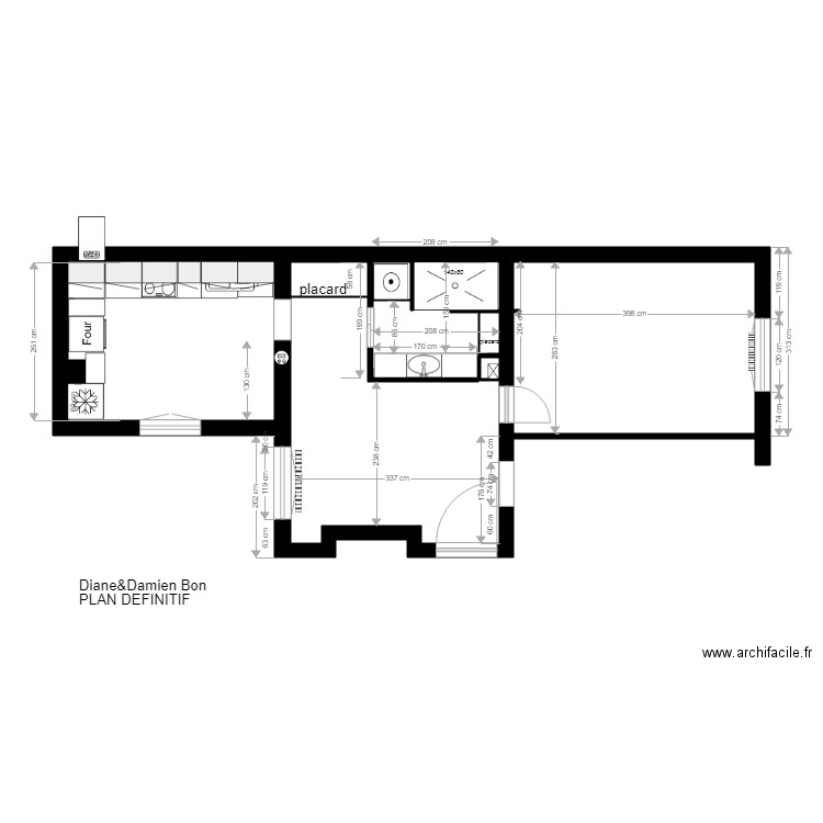 diane et damien option1. Plan de 0 pièce et 0 m2