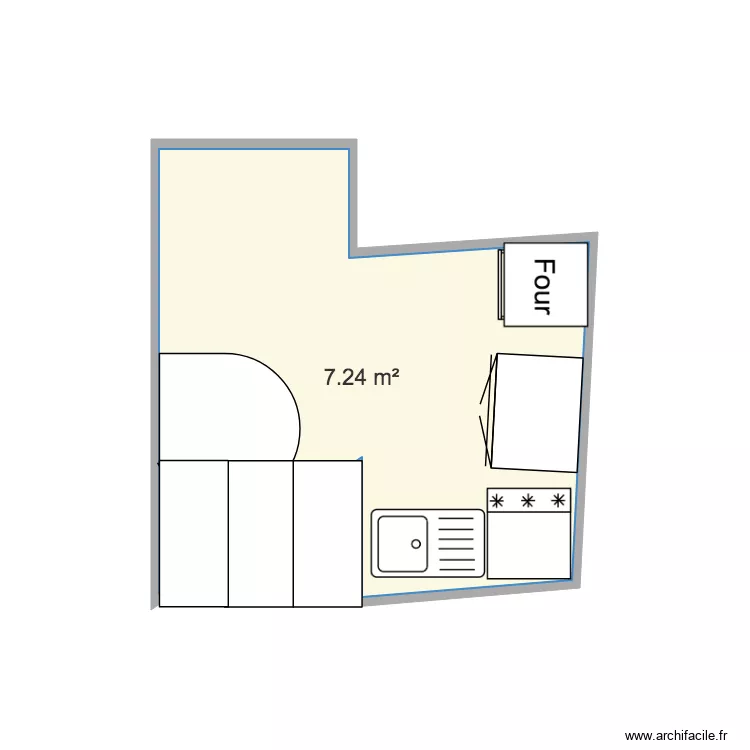 studio. Plan de studio. Plan de