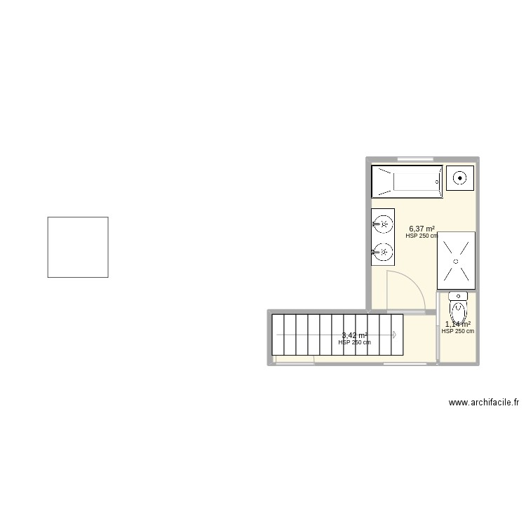 Idée SDB du 07072023. Plan de 0 pièce et 0 m2