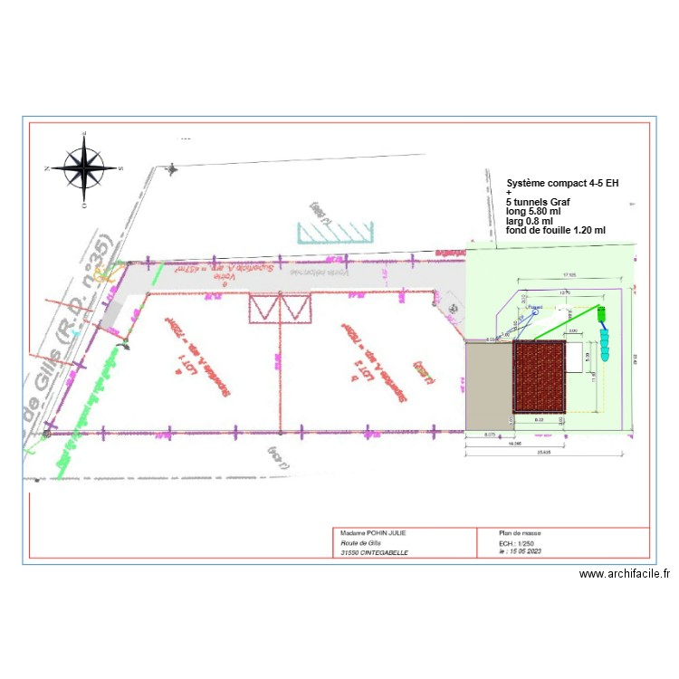 Pohin tunnels. Plan de 0 pièce et 0 m2
