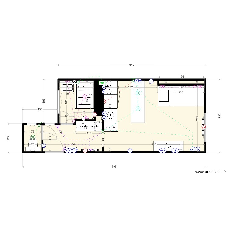 Fleury. Plan de 0 pièce et 0 m2
