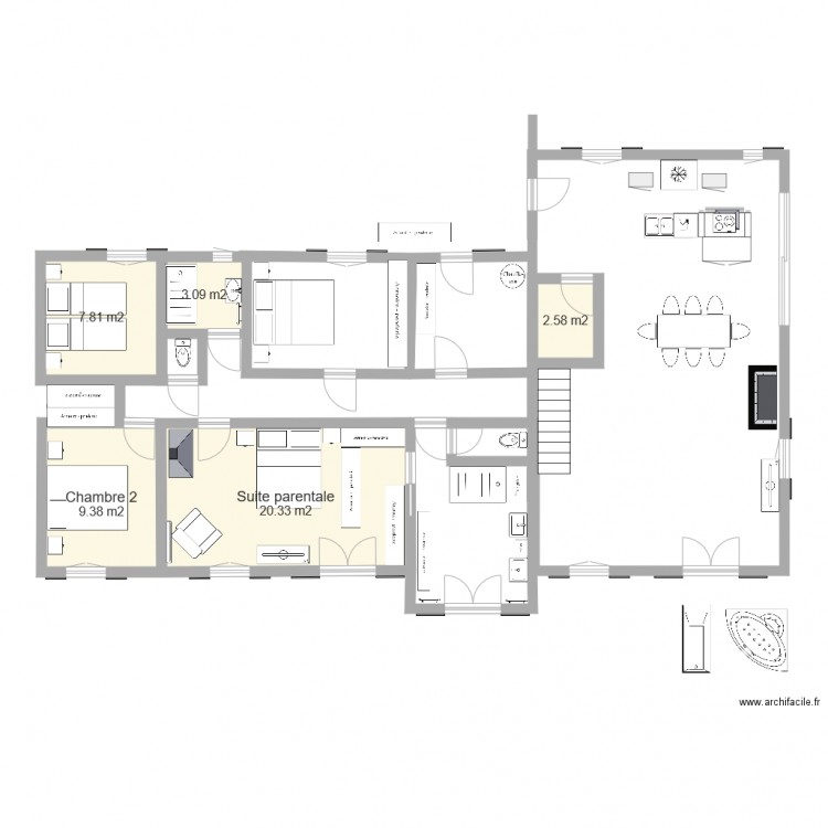 maison pibole. Plan de 0 pièce et 0 m2