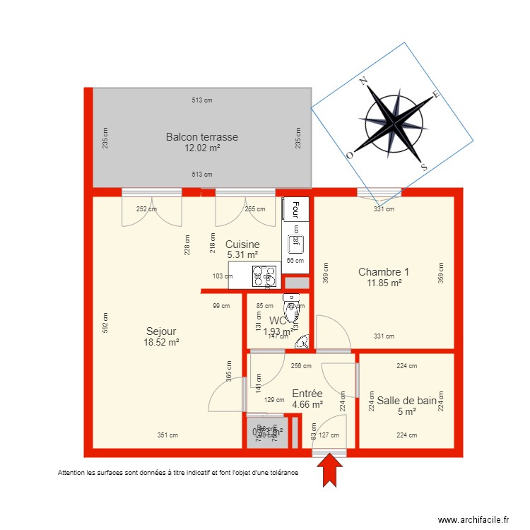 BI 5347 côté. Plan de 0 pièce et 0 m2