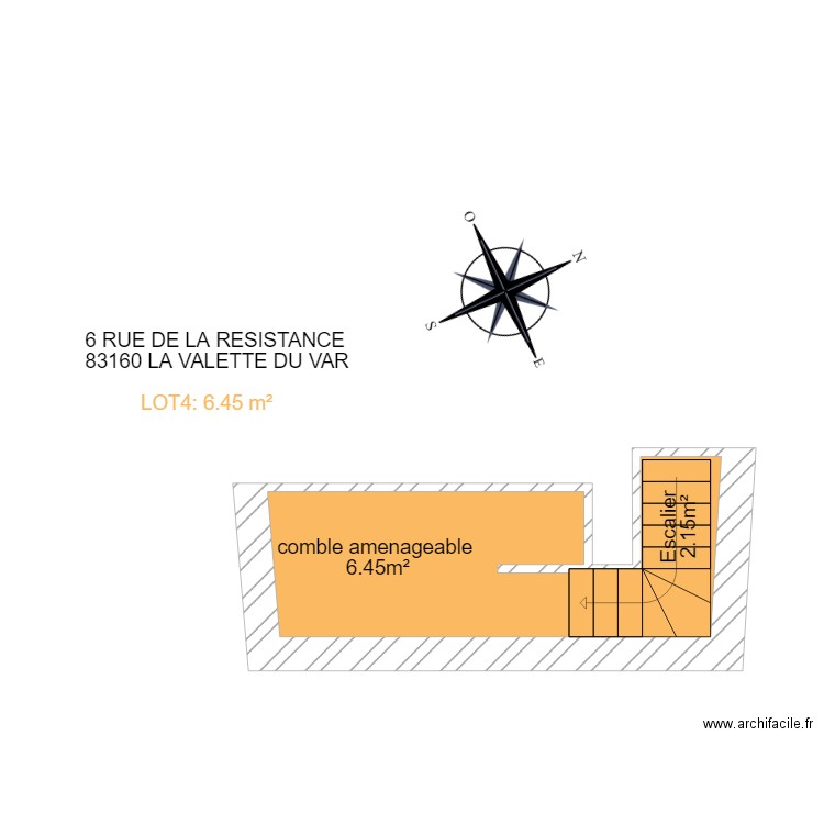 LA VALETTE 4. Plan de 0 pièce et 0 m2