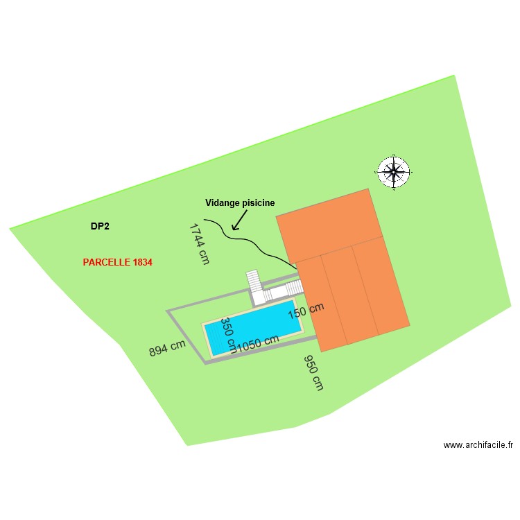 DP 2. Plan de 0 pièce et 0 m2