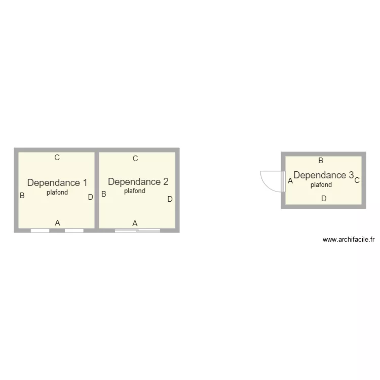 dependances moulin. Plan de 