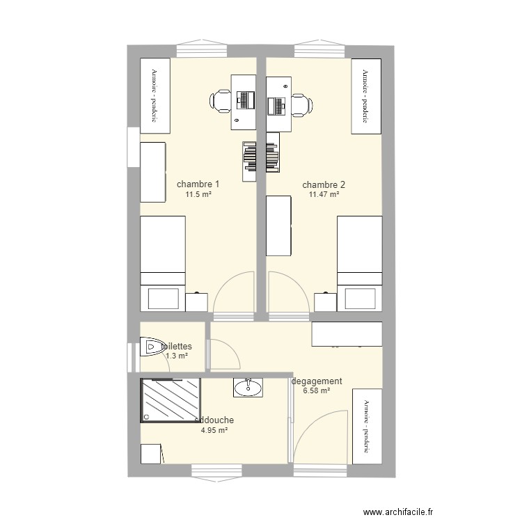 plan faidherbe. Plan de 0 pièce et 0 m2